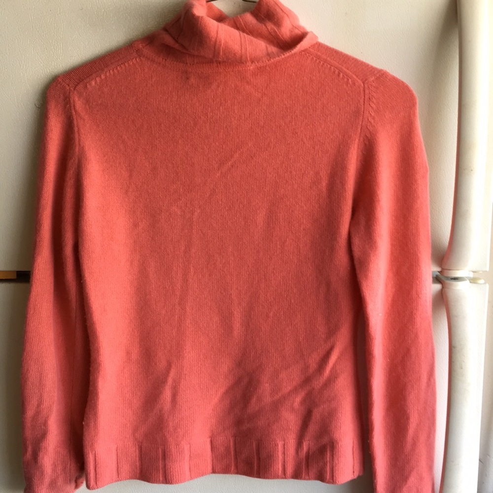 Coral cashmere sweater